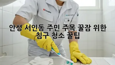 안성 서인동 주민 주목! 꿀잠 위한 침구 청소 꿀팁🛏️✨